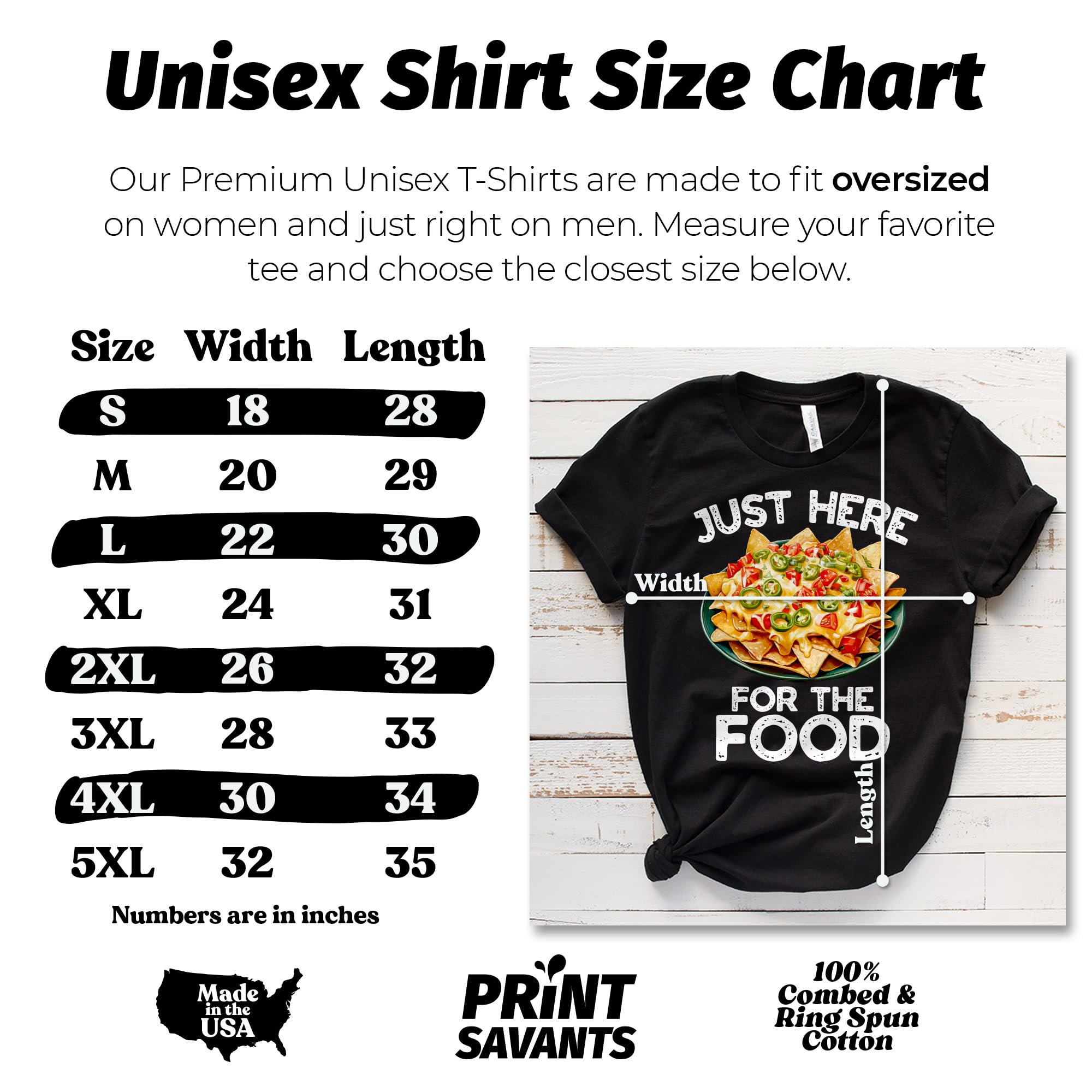 Just Here for The Food Nachos T-Shirt