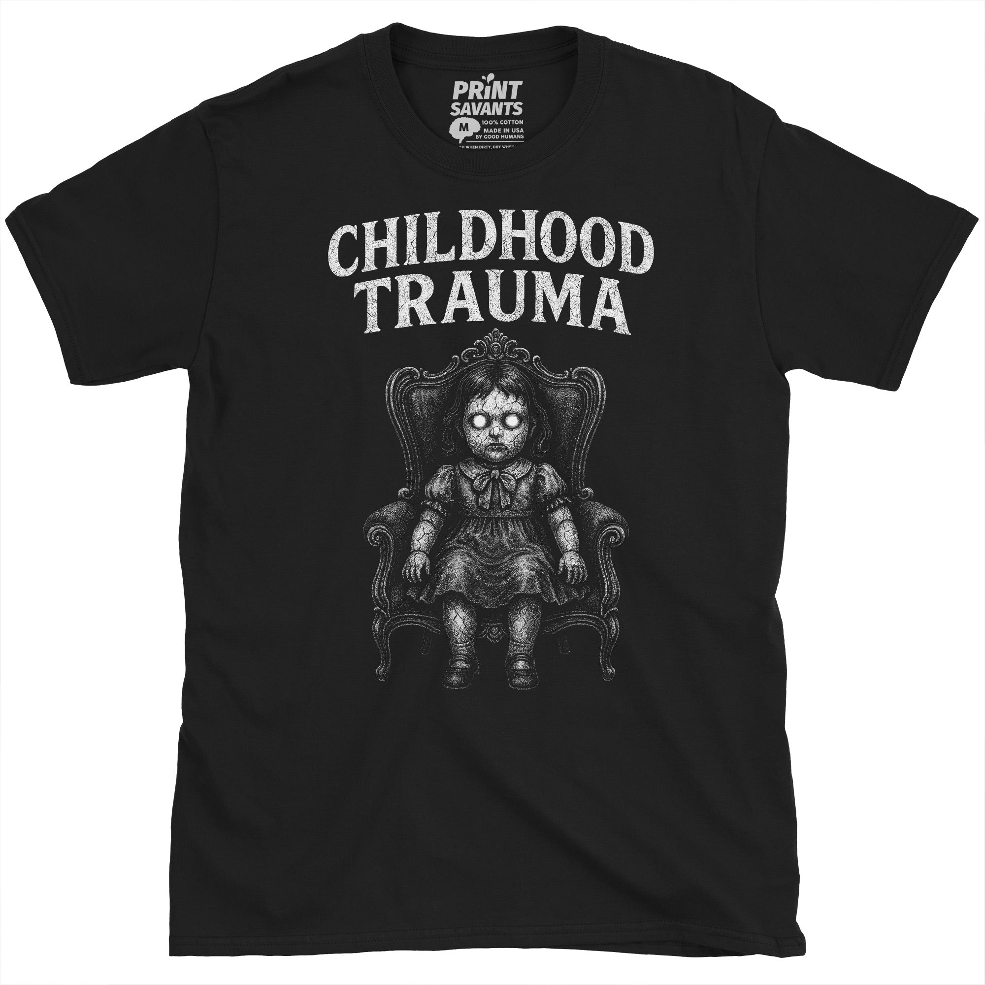 Childhood Trauma Creepy Doll T-Shirt