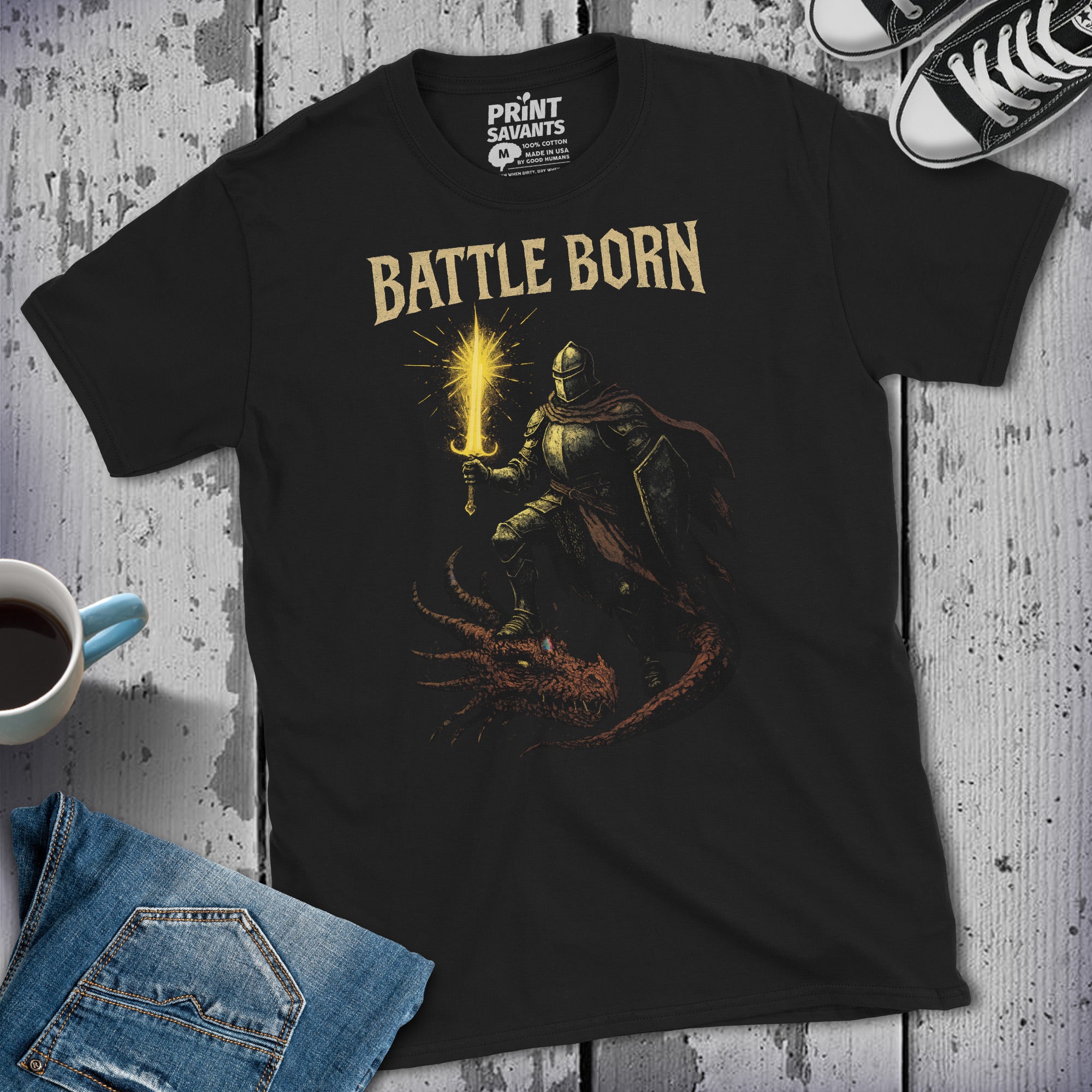 Battle Born Fantasy Knight T-Shirt