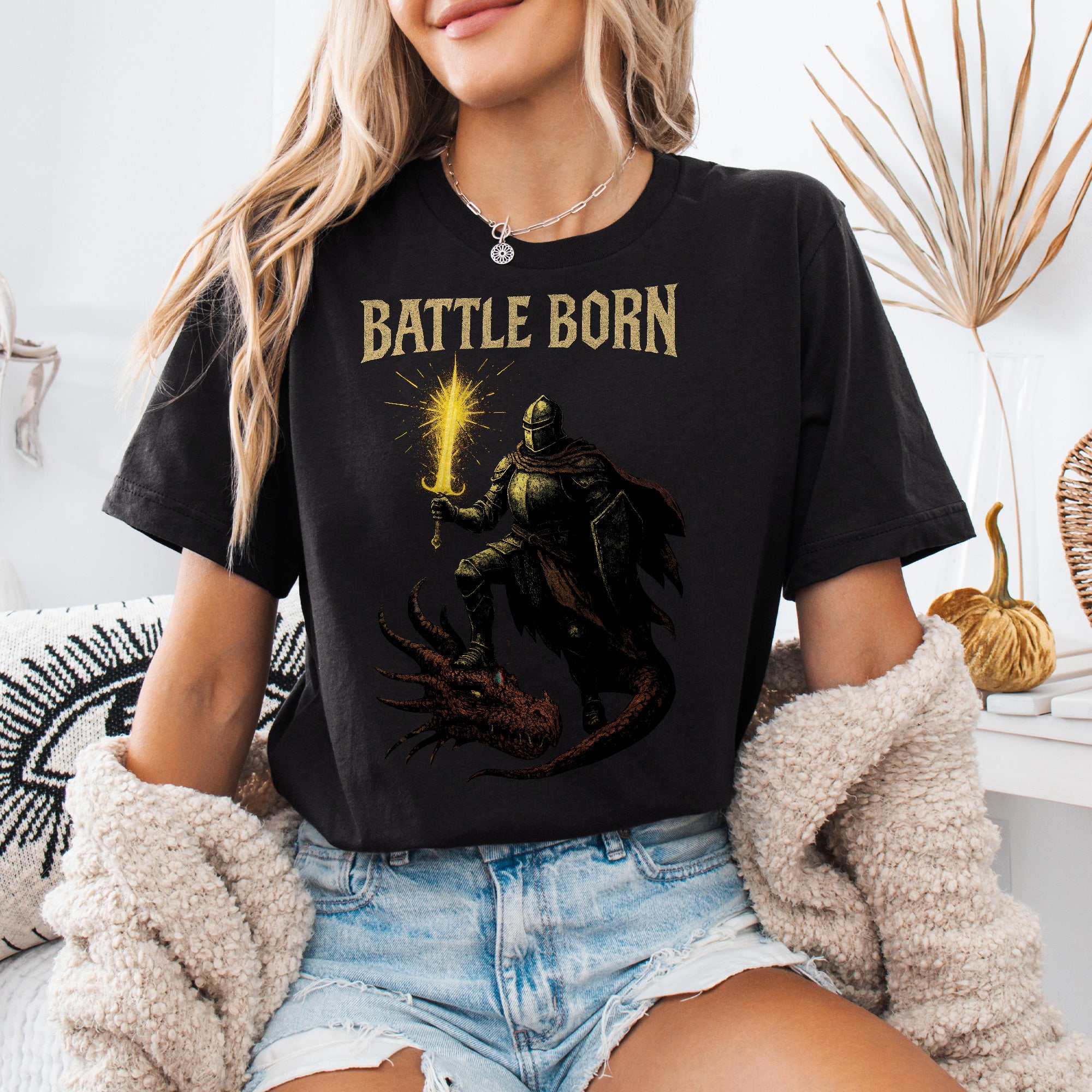 Battle Born Fantasy Knight T-Shirt