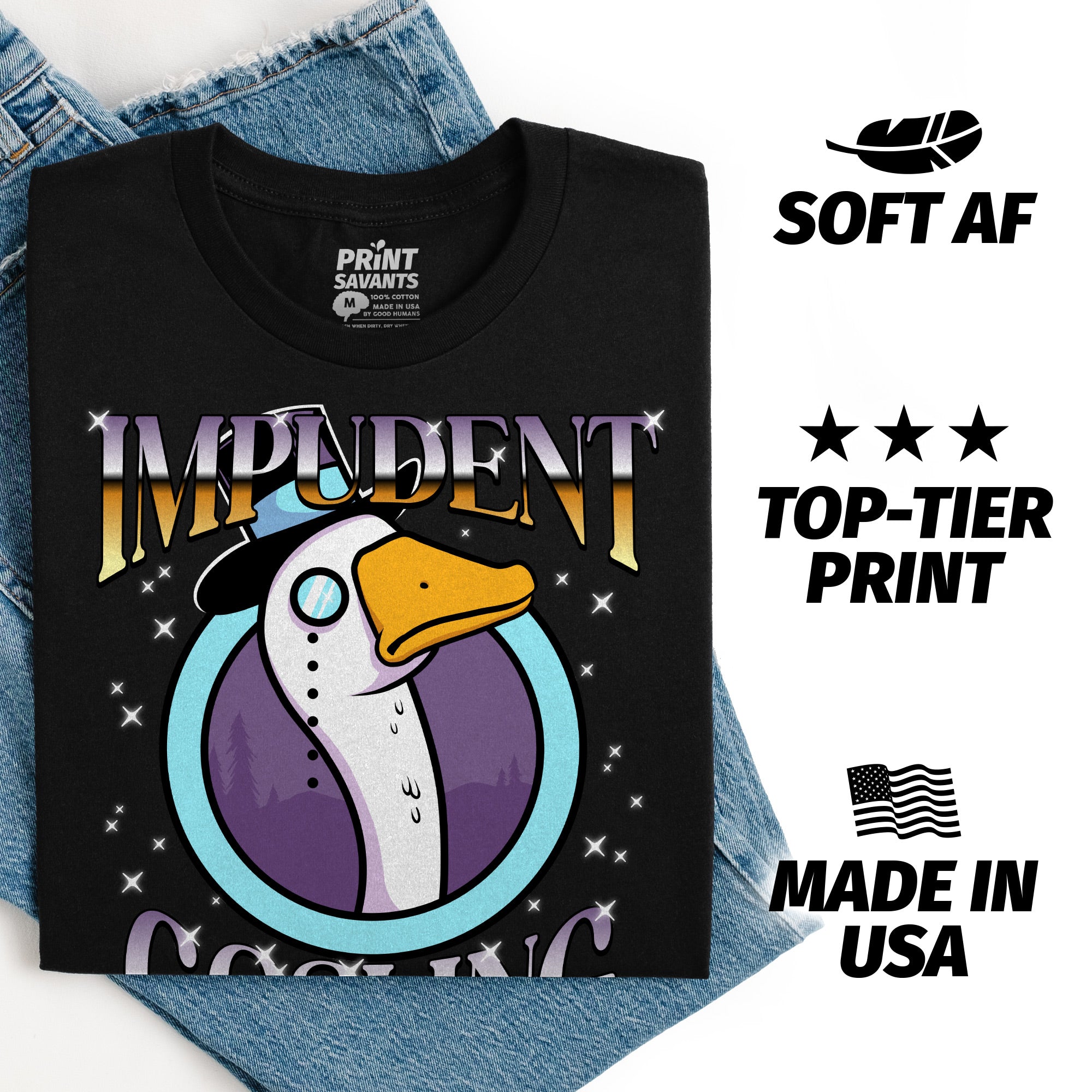 Impudent Gosling Silly Goose T-Shirt