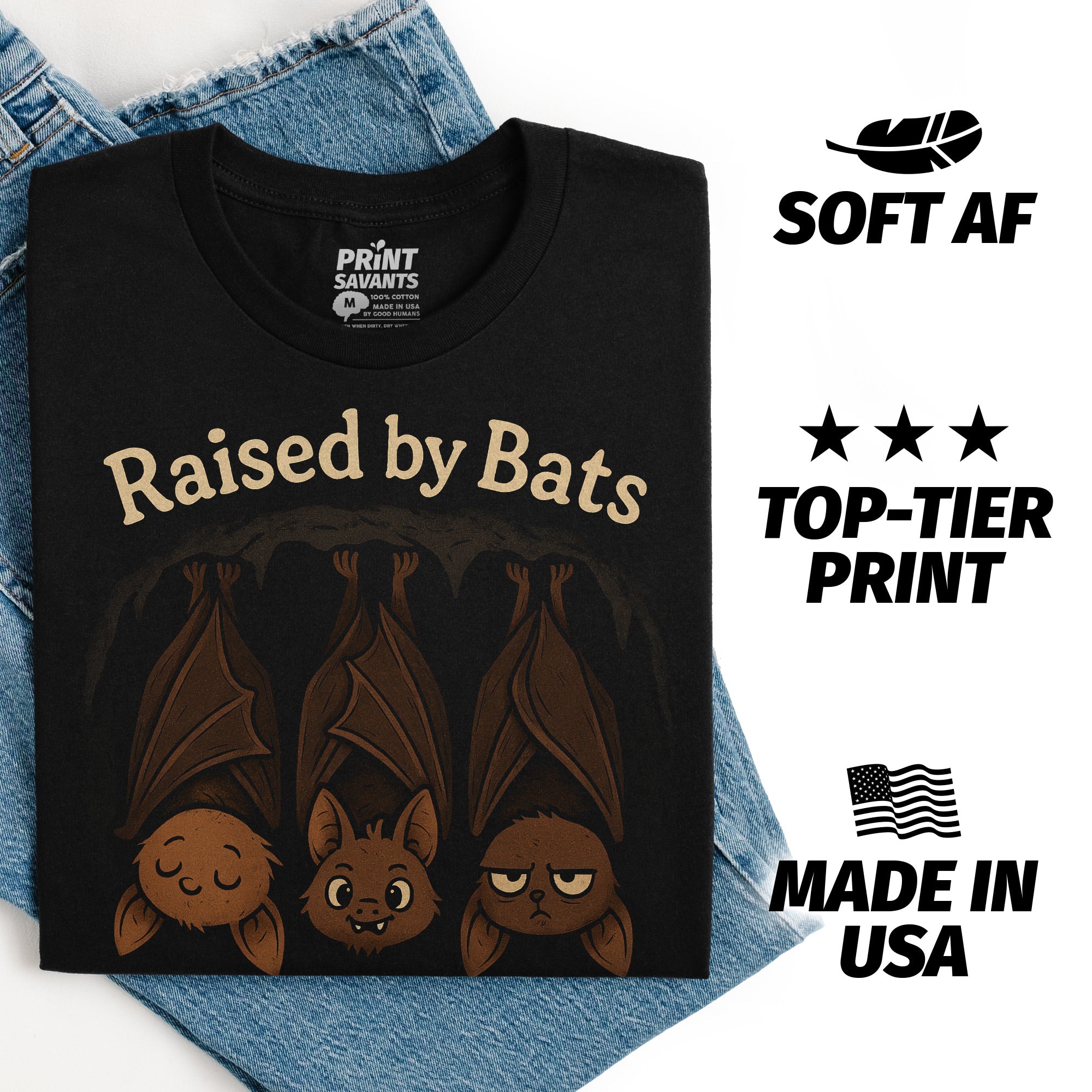 Raised by Bats T-Shirt