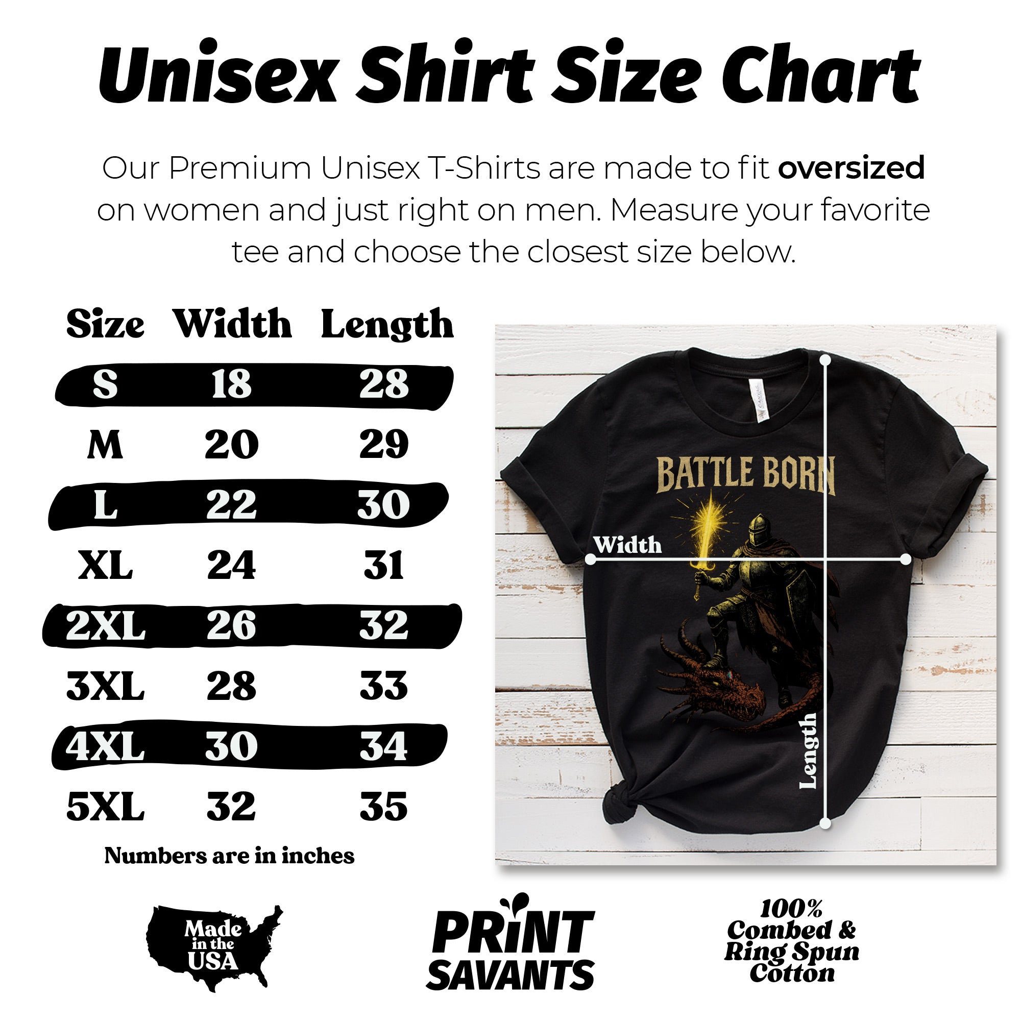 Battle Born Fantasy Knight T-Shirt