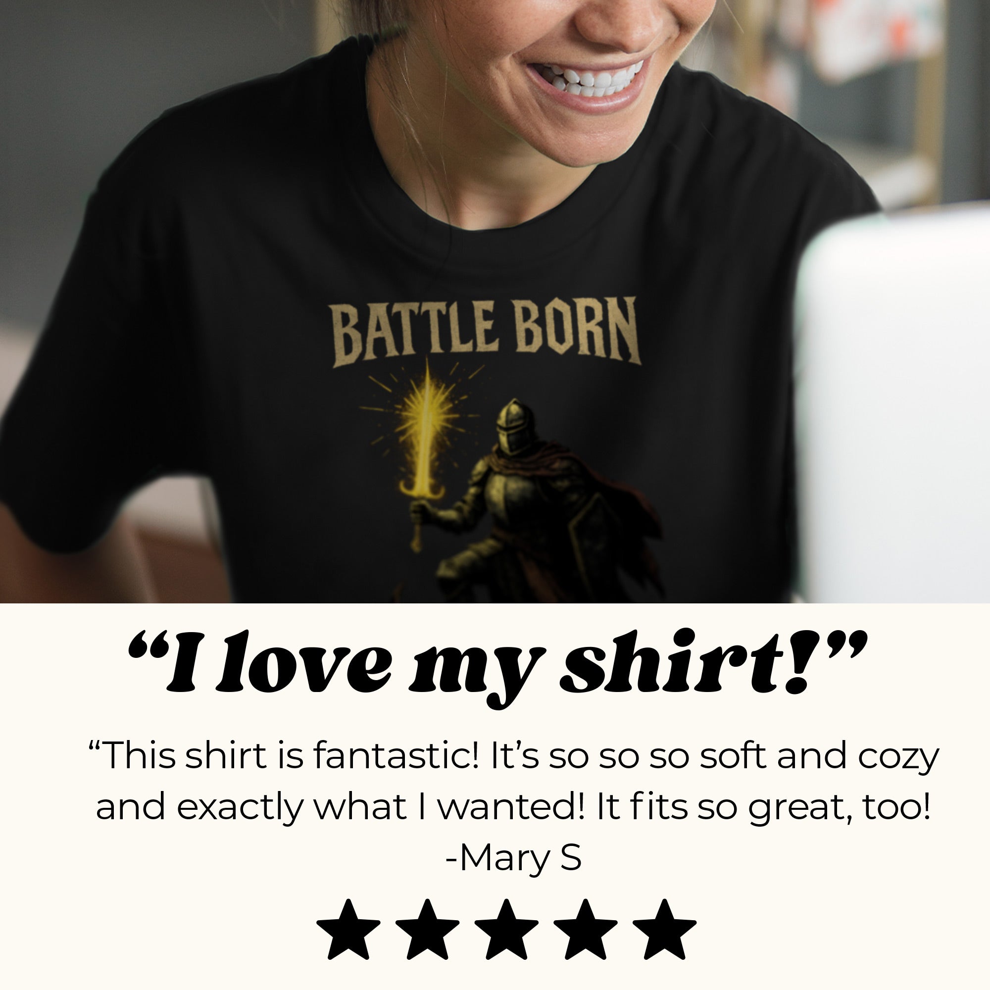Battle Born Fantasy Knight T-Shirt